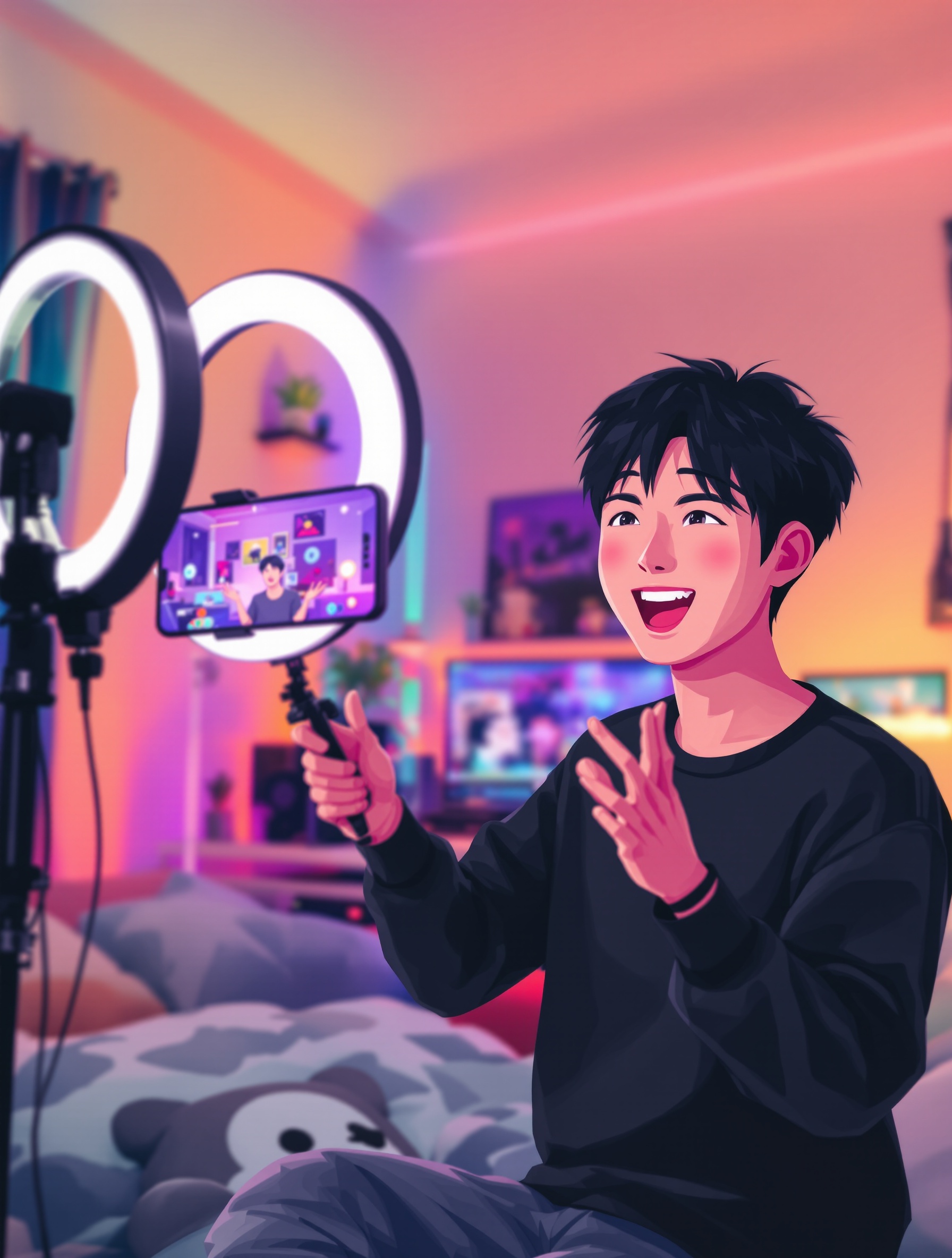 Content creator livestream