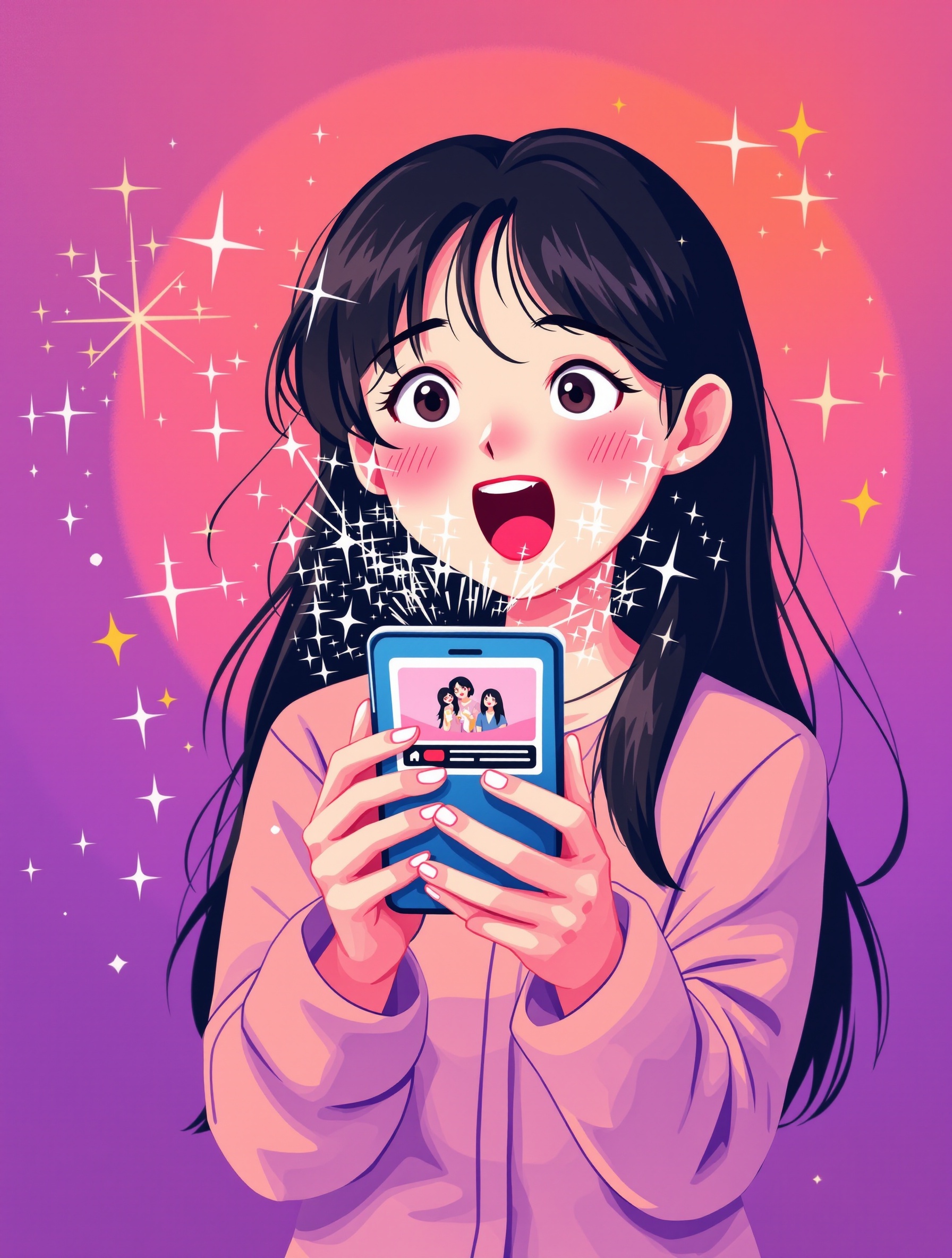 Watching social media